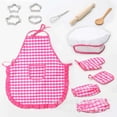 thumbnail image 3 of Riwcyla Apron Cake Baking Cooking Tools Kitchen Playing House Playing Cooking Set 11 Pieces Cake 4 cloth opp packaging, 3 of 6