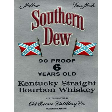 Southern Dew Kentucky Straight Bourbon Whiskey Poster Print by Vintage Booze