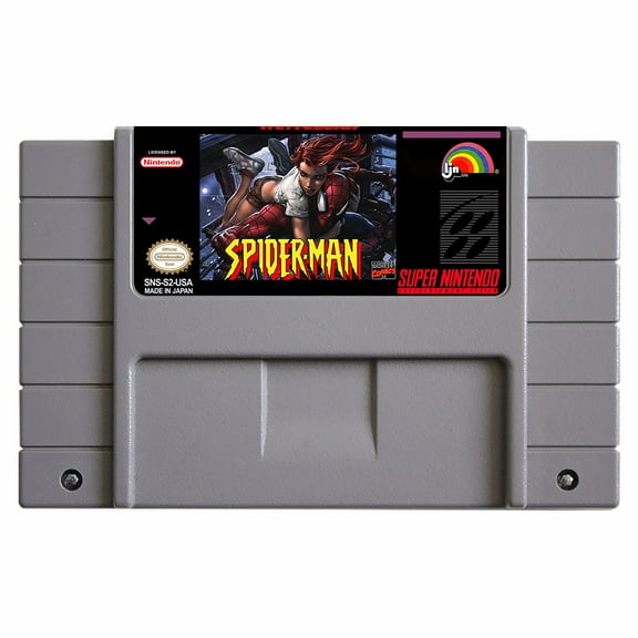 SNES Games Cartridge Spider-Man The Animated Series