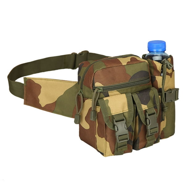 Riñonera para correr al aire libre, riñonera impermeable, riñonera para pesca, senderismo, montañismo, entrenamiento, bolsa para botella de agua Vogacara BB7012-04
