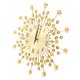 thumbnail image 3 of Reloj de pared de hierro reloj de pared de metal mudo montado en la pared de estilo europeo con forma de flor con flores para el hogar Reloj de pared colgante de diamantes ANGGREK Otros, 3 of 8