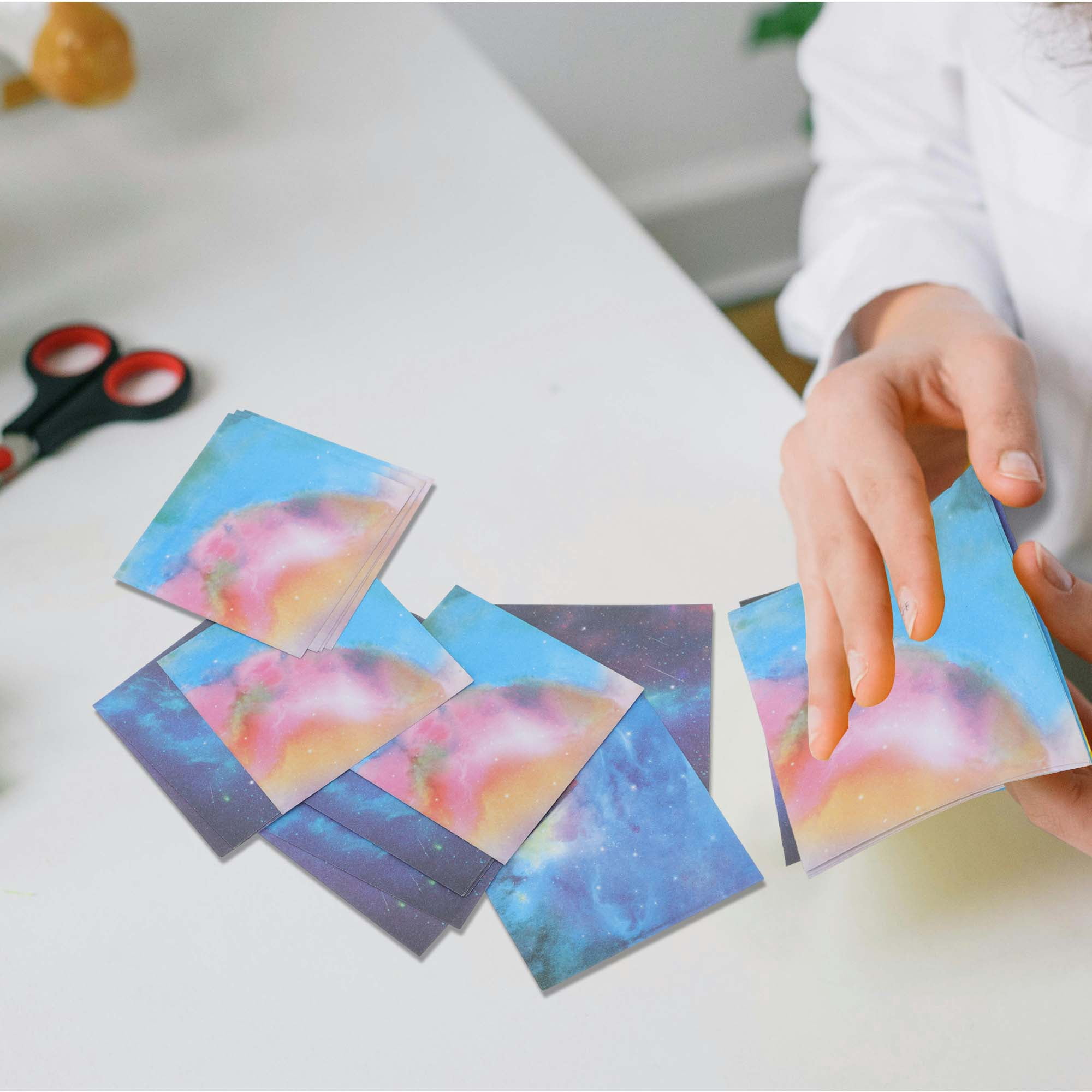 Unique Bargains 240Pcs Double-Sided Origami Paper for DIY Arts Purple