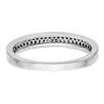 thumbnail image 5 of Solid 14K White Gold Engagement Micro Pave Diamond Wedding Band Ring Size 7 (.215 cttw.), 5 of 8