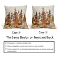 thumbnail image 5 of Fall Tree Pillow Covers 20X20 Inch Burnt Orange Watercolor Forest Decorative Pillow Cases Set of 2 Rustic Autumn Nature Cotton Linen Throw Pillows Home Decor for Sofa Couch Cushion Outdoor, 5 of 6