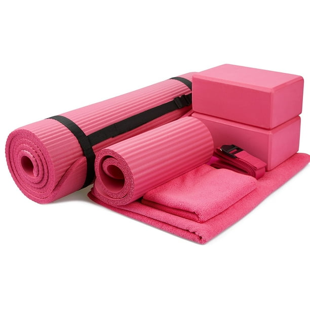 Everyday Essentials GoYoga 7Piece Set Include Yoga Mat with Carrying