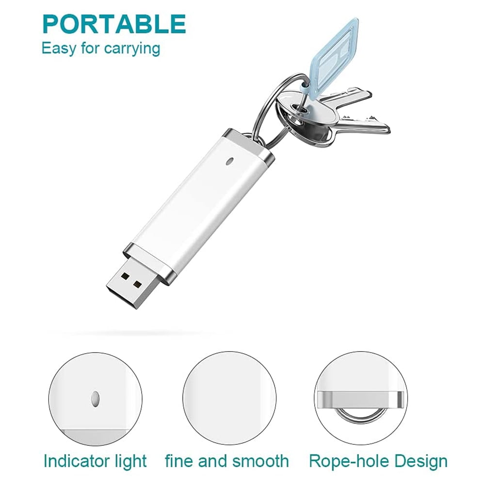 10 Pack 8GB USB Flash Drive 2.0 with Indicator Light KEXIN Thumb Drive Pen Drive for Computer White