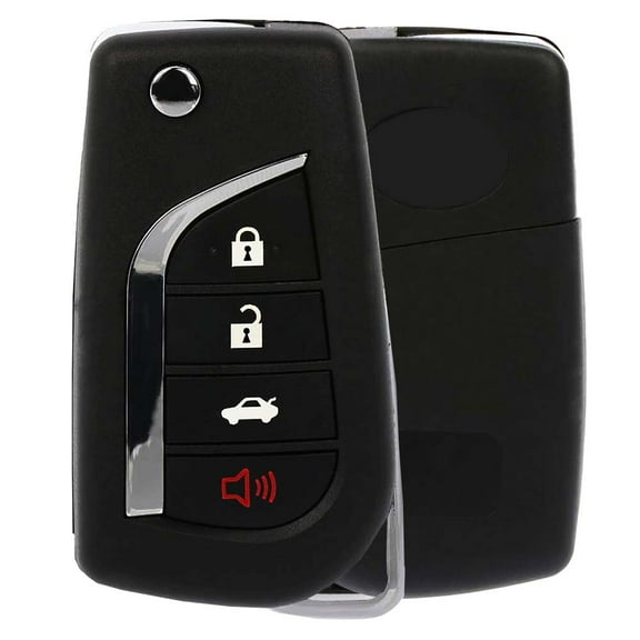 AKS KEYS New Replacement for Toyota Camry Remote Flip Key Fob 4B FCC# HYQ12BFB
