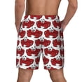 thumbnail image 4 of Goofa Cute Red Crab Printed Men's Swim Trunks Board Shorts Quick Dry Mens Swimming Trunks with Compression Liner,Breathable Fit Hawaii Beach Shorts-Medium, 4 of 9