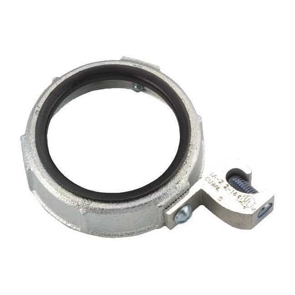 Raco IMC Bushing, 2 in, Threaded, Iron, Zinc Plated, Gray 1218