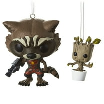 Hallmark Marvel Rocket and Groot Funko POP! Mystery Christmas Ornaments, 2
