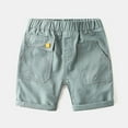 thumbnail image 6 of LYMAYTER Toddler Baby Boys Summer Cargo Cotton Shorts Kids Casual Cotton Jogger Pants Baby Solid Color Pull-On Active Shorts with Pocket 1-8Y, 6 of 11