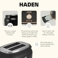 thumbnail image 3 of HADEN Dorset 2-Slice Wide Slot Stainless Steel Toaster, Black / Copper, 3 of 10