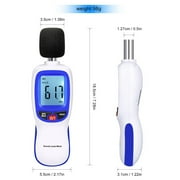 Sound Level Meter, Portable Digital Decibel Meter Audio Noise Measurement 30-130dBA, MA, Decibel Monitoring Tester,Sound Decibel Meter Reader