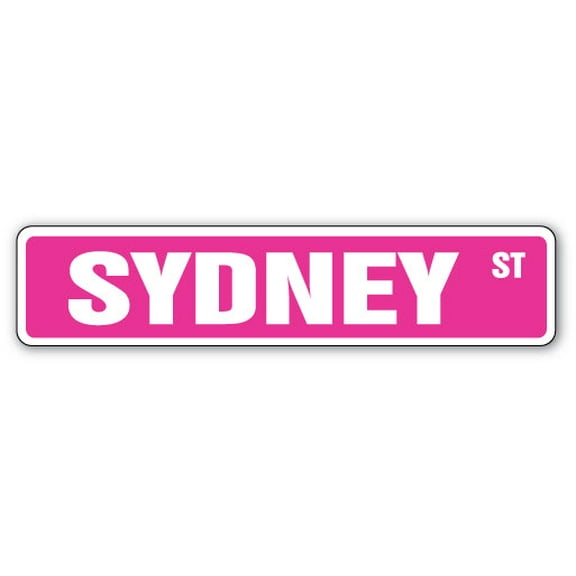 SYDNEY Street Sign Childrens Name Room Sign | Indoor/Outdoor |  24" Wide