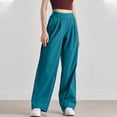 thumbnail image 6 of Laqbezok Women's Quick-Dry Straight Leg Pants, High Elastic Waist Casual Sports Trousers, Basic Active Slacks for Gym Workout Travel, 6 of 6