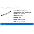 thumbnail image 2 of Rear Left Upper Control Arm - Compatible with 2003 - 2006, 2008 - 2018 Porsche Cayenne 2004 2005 2009 2010 2011 2012 2013 2014 2015 2016 2017, 2 of 2