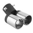thumbnail image 2 of Tubo De Escape Doble Curvo Universal Para Coche De Acero Inoxidable Punta De Silenciador Trasero Garganta Trasera Eigraketly VI002802-00, 2 of 7