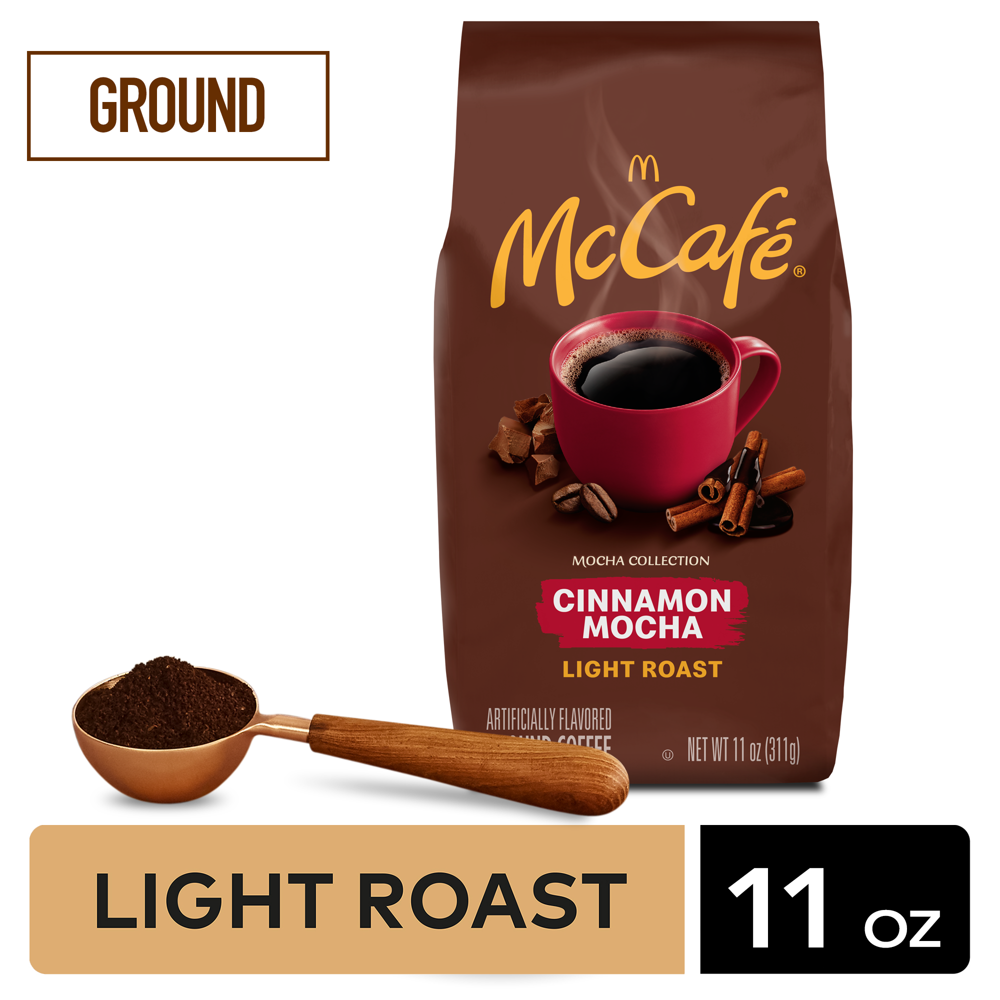 McCafe Mocha Collection Cinnamon Mocha Flavored Ground Coffee, Light