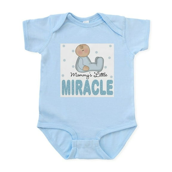 CafePress - Mommy's Little Miracle Baby Boy Infant Bodysuit - Baby Light Bodysuit, Size Newborn - 24 Months