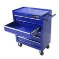 thumbnail image 3 of Tcbosik 5-Drawer Tool Cart on Wheels, Rolling Tool Chest, Heavy Duty Tool Storage Organizer with Lock for Garage, Warehouse, Workshop, Repair Shop, Blue, 3 of 8
