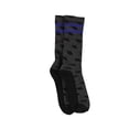 thumbnail image 3 of Perry Ellis Mens Geometric W/Stripe Midweight Socks, Black, 7-12, 3 of 3