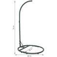 thumbnail image 3 of Sunnydaze Powder-Coated Steel Rounded Base Hanging Hammock Chair Stand - Black, 3 of 8