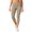 *Khaki, variant on VBVC Women's High Waisted Capri Leggings , Ladies' Tummy Control Yoga Pants , Summer Stretchy Slim Crop Trousers For Women,Navy,S-2XL