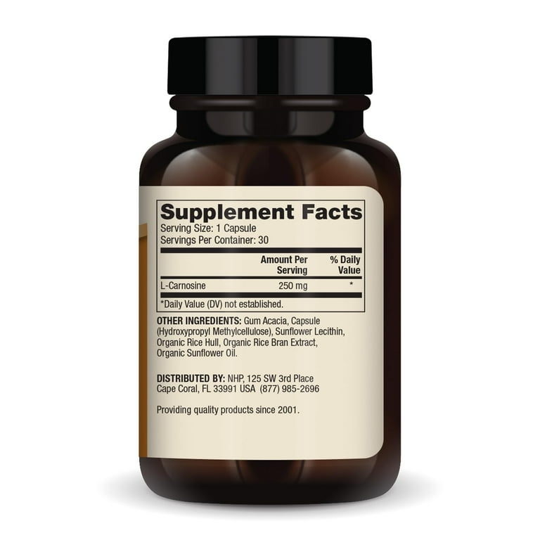 Dr. Mercola Liposomal Carnosine, 250mg Per Capsule, 30 Servings (30  Capsules), Dietary Supplement, Supports Metabolic Health, Non GMO