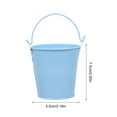 thumbnail image 2 of WHAMVOX 5Pcs Sky Blue Metal Pail Bucket for Gardening Accessories 3In, 2 of 8