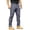 Gray, variant on Mens Outdoor Hiking Cargo Pants Ripstop Wear Resistant Stretch Flex Waist Multi Functional Pocket Straight Leg Work Trousers Black S