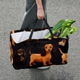 thumbnail image 7 of Dachshund Premium Oxford Cloth Shopping Bags: Reusable, Foldable, and Spacious - Ideal Laundry Basket, Picnic Basket, and Laundry Bag, 7 of 7