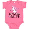 thumbnail image 3 of Inktastic My Nana Loves Me Unicorn Girls Baby Bodysuit, 3 of 5