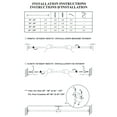 thumbnail image 5 of Versailles - Stainless Steel Curtain Tension Rod, Indoor/Outdoor, Adjustable Length from 48" à 86", Brown, 5 of 7