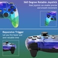 thumbnail image 6 of Wireless Controller Compatible with P4/P4 Slim/P4 Pro/Windows PC, Violet, 6 of 7