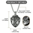 thumbnail image 2 of Avaner Saint Michael Necklace, Stainless Steel St Michael The Archangel Pendant Amulet for Men Women with Gift Packaging, 2 of 7