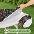 thumbnail image 5 of Dark Christmas Tree and Gift Pattern Round Fitted Tablecloth with Elastic Edge,Dining Table Cover Waterproof,Outdoor Round Tablecloth for Camping,Dining,Indoor and Outdoor, 5 of 7