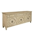 thumbnail image 3 of 3-Door Wood Entertainment Console with Drawers in Natural by Pulaski Furniture, 3 of 8