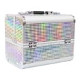thumbnail image 1 of TISHITA Makeup Train Case Carry Handle Vanity Case for Makeup Tools Beauty Tool Home white black, 1 of 8