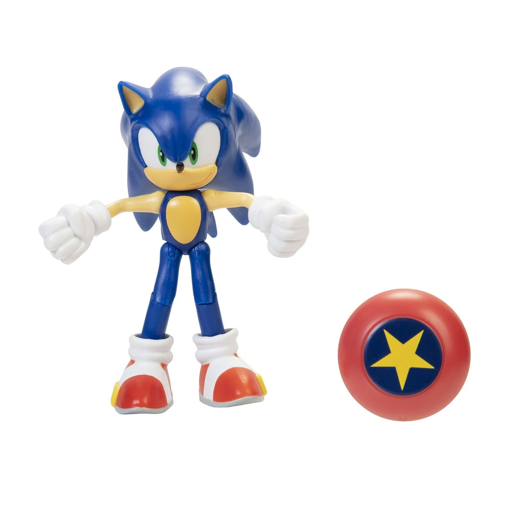 Sonic The Hedgehog Modern Sonic with Star Spring 4 Inch Action