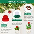 thumbnail image 3 of Minzimin 30 Pcs Mini Hat for Craft Knit Small Snowman Hat Mini Christmas cap Scarf Tiny Santa cap Ornament, 3 of 7