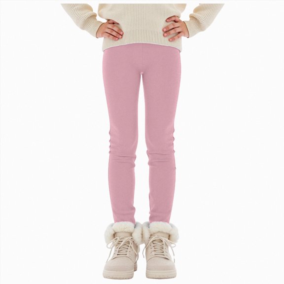 dmqupv Girls Leggings with Pockets Baby Girls Leggings Skinny Flare and Cargo Pants Cotton for Infant Baby Girls Toddlers Kids Light Pink,3-4 Years