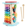 thumbnail image 3 of Juguete de instrumentos musicales para bebés, juguetes musicales educativos preescolares coloridos, habilidad fina de madera, juguete musical, 3 of 8