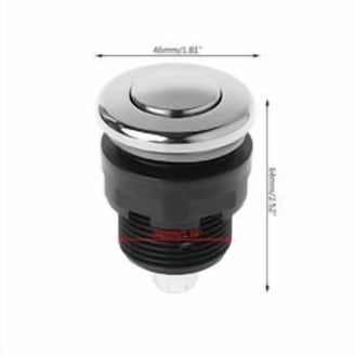 NULYLU Pneumatic Air Switch For Bathtub Garbage Disposal – Push Button On/Off Control With Micro Switch