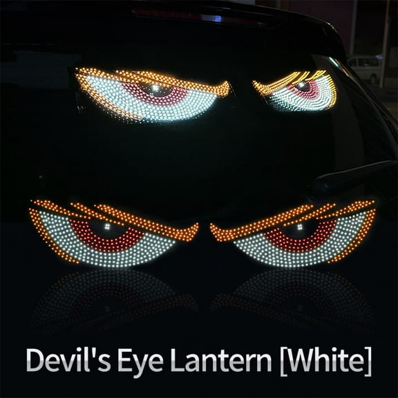 Usb Dynamic Devil Eye Light, Plug And Play Big Devil Eyes Lights for Car Windshield And Rear Window, Flexible Dynamic Led Car Devils Eyes Led Display Screen Car Window Screen for Car Truck