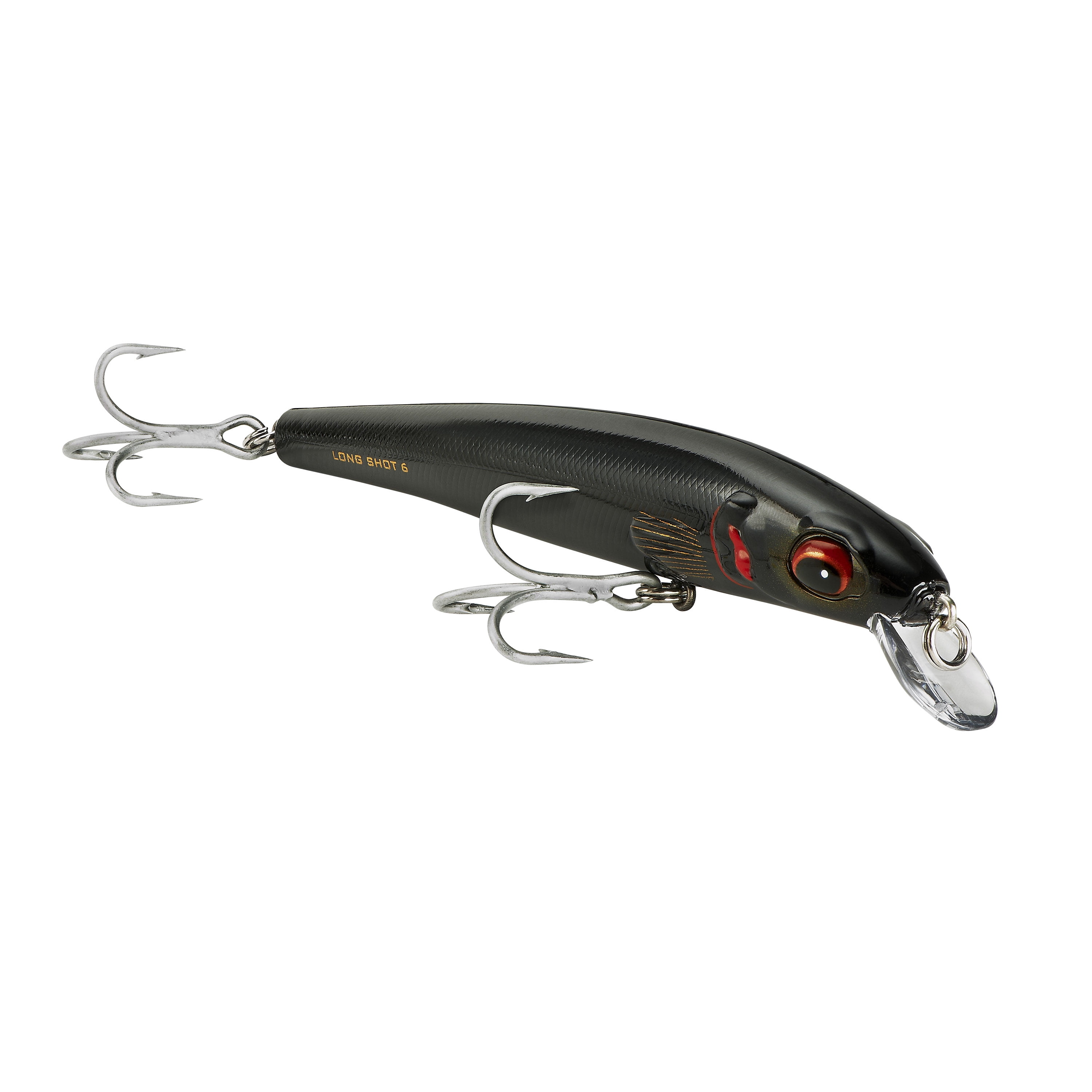 Bomber Long Shot Minnow Crankbait 6" Black 1 3/16 oz.