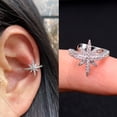 thumbnail image 2 of 1 Uds. Pendientes de Clip de estrellas de hoja para oreja, Piercing falso para oreja, pendientes de Clip sin agujero, Clips en las orejas, pendiente de cartílago de estrella Tan Jianjun unisex, 2 of 2