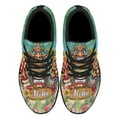 thumbnail image 2 of Hawaiian Tiki Luau Party Aloha Shoes Sneakers Black Size 9, 2 of 7