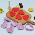 thumbnail image 3 of Cheers.US Valentine's Day Heart Cookie Cutters Set - 12 PCS Plastic Valentine Biscuit Cutters Heart, 3 of 7