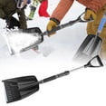 thumbnail image 2 of Foldable Shovel for Car, Retractable Ice Shovel Portable Extendable Snow Shovel Lightweight Snow Removal Tool for Cars Driveways Camping Outdoor Winter Use, 2 of 9