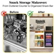 thumbnail image 4 of GDLF Snack Bar Cabinet with Fridge Space, Snack Organizer with Storage and Candy Display Shelf, Coffee Station for Home Theater or Game Room, 51.2" L，White, 4 of 9
